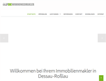 Tablet Screenshot of die-wohnungsmakler.de